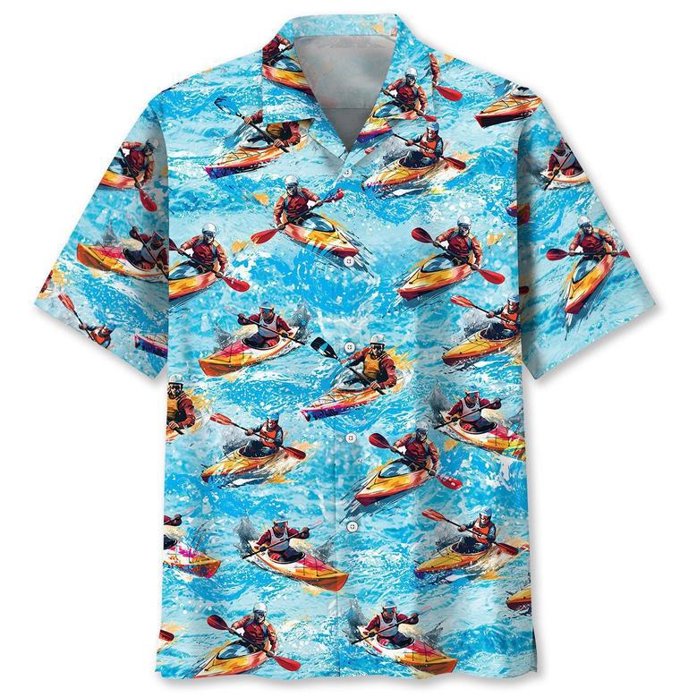 Desert Kayak Hawaiian Shirt for Men, Women, Kayak Summer Beach Shirt