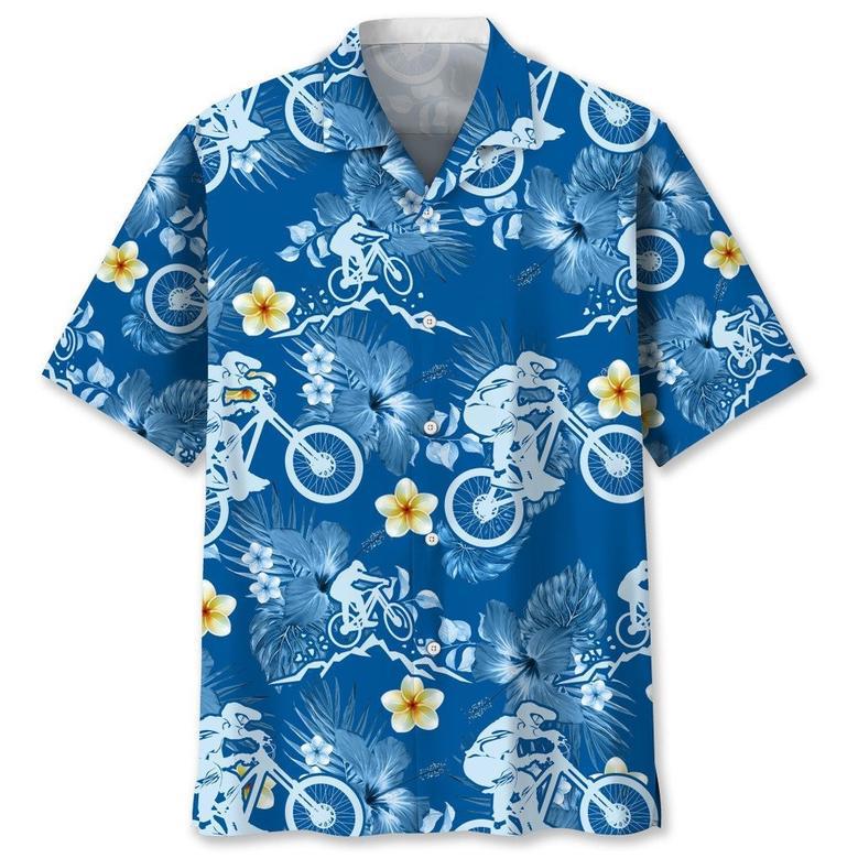 Desert Mountain Bike Racing Hawaiian Shirt for Men