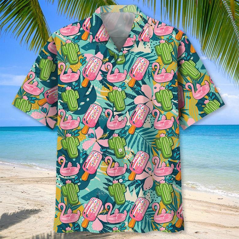 Flamingo US Flag Hawaiian Shirt for Men, Women, of July Flamingo Hawaiian Shirt