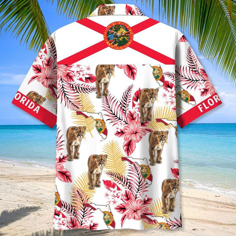 Florida Hawaiian Shirt Tropical Aloha Florida Proud Hawaiian Shirt for Men, Women