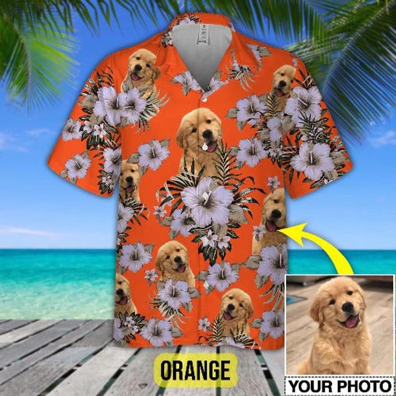 Funny Dog Custom Photo Hawaiian Shirt, Dog Hawaiian Shirt, Summer Shirt for Dog Lover