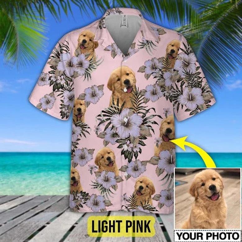 Funny Dog Custom Photo Hawaiian Shirt, Dog Hawaiian Shirt, Summer Shirt for Dog Lover