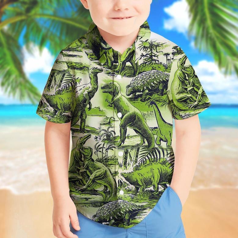 Dinosaur Kid Hawaii Shirt