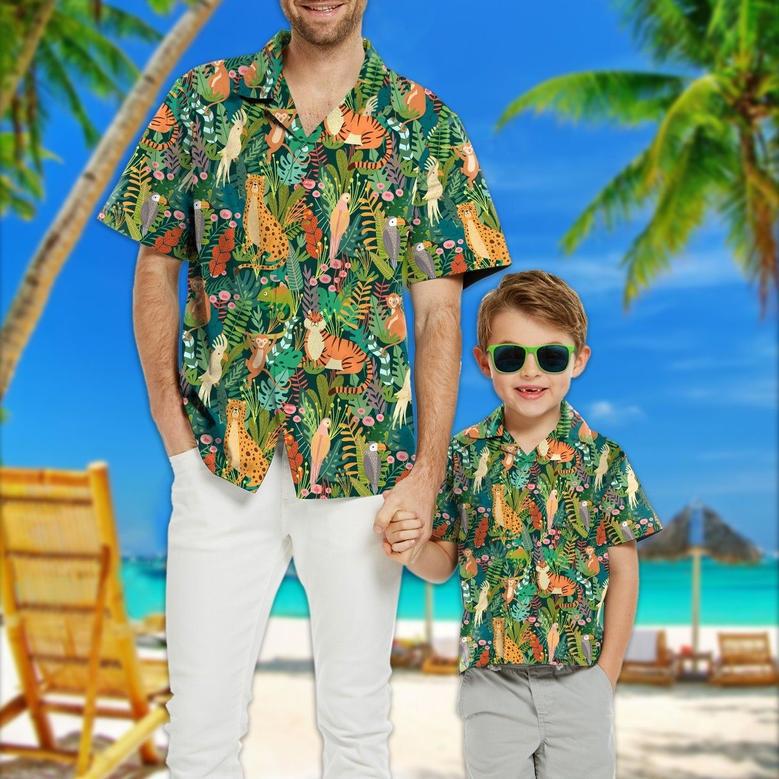 Animals Tropical Hawaii Custom Kid Short Sleeve Shirt