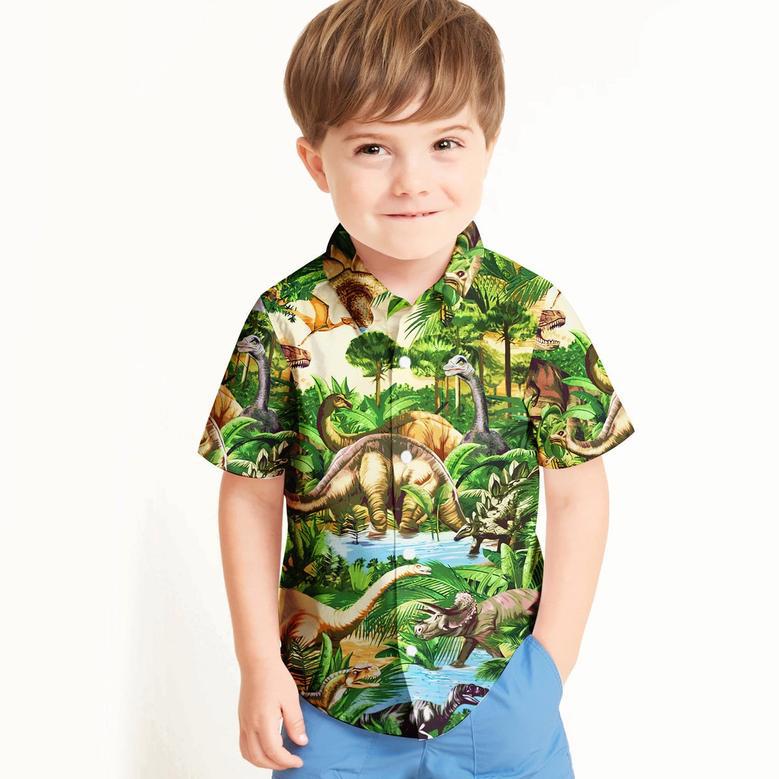 Dinosaur Kid Hawaii Shirt