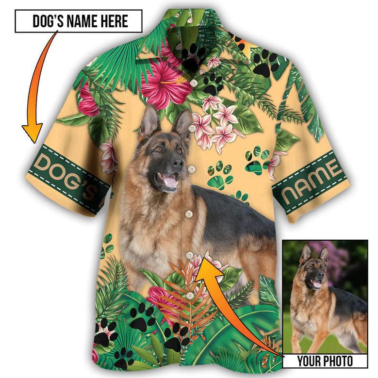 German Shepherd My Lovely Dog Custom Photo Personalized Hawaiian Shirt, Idea Gift for Dog Lover