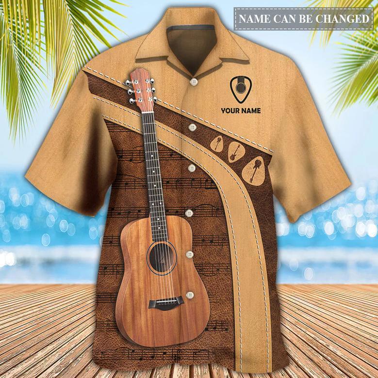 Guitar Old Guitarist And The Pick Personalized Hawaiian Shirt Dilypod, Shirt for Guitar Lover