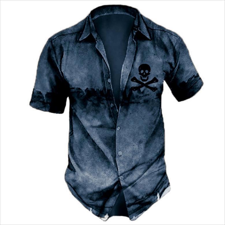 Hawaiian Skull Shirt for Men, Women, Skull Summer Shirt for Skull Lovers