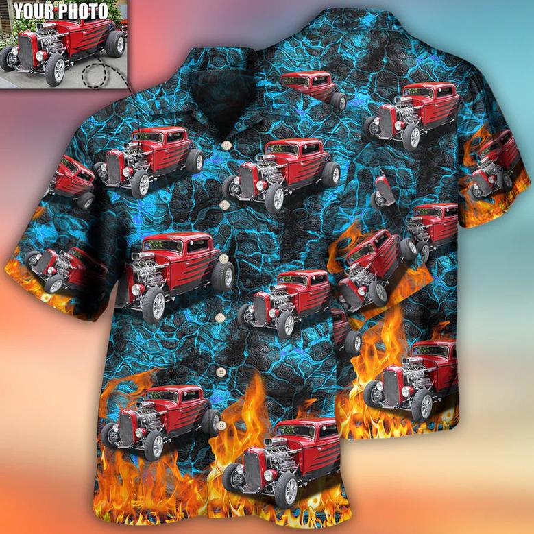 Hot Rod Various Style Custom Photo Hawaiian Shirt, Perfect Gift for Men Women, Custom Car Shirt