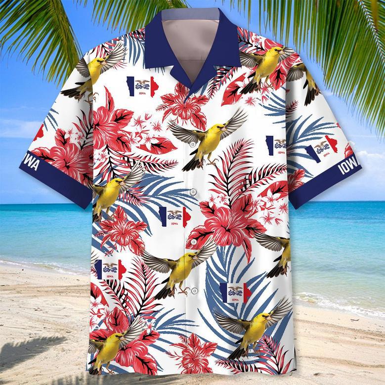 Iowa State Proud Hawaiian Shirt for Men, Women, Iowa Tropical Summer Beach Shirt