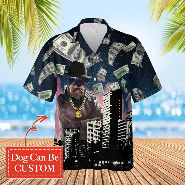 Mafia Dog Hawaiian Custom Image Funny Dog Summer Shirt Beach, Hawaiian Shirt for Men Women, Gift for Dog Lover