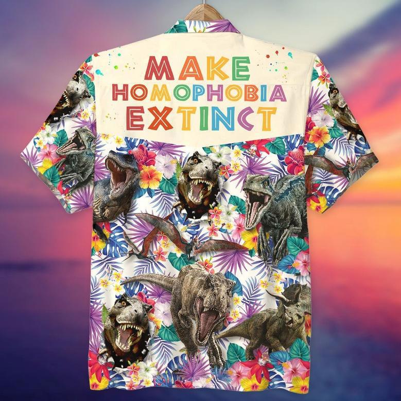 Make Homophobia Extinct Pride LGBTQ+ Hawaiian Shirt -