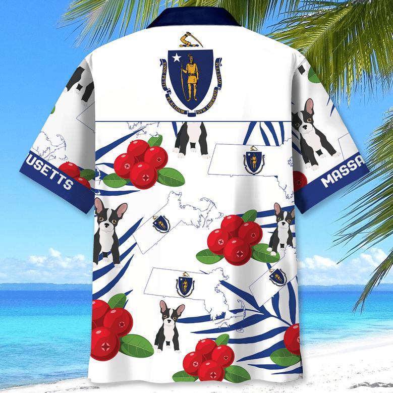 Massachusetts State Proud Hawaiian Shirt for Men, Women, Massachusetts Tropical Summer Beach Shirt