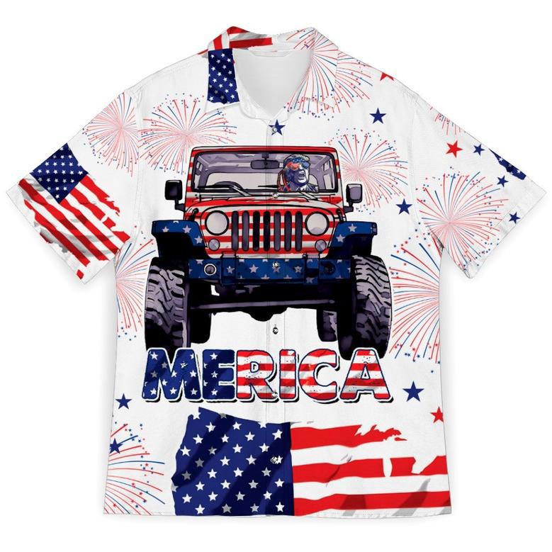 Merica Of July Hawaiian Shirt, America Pride Hawaii Shirt, Independence Day Shirt For Men, Women