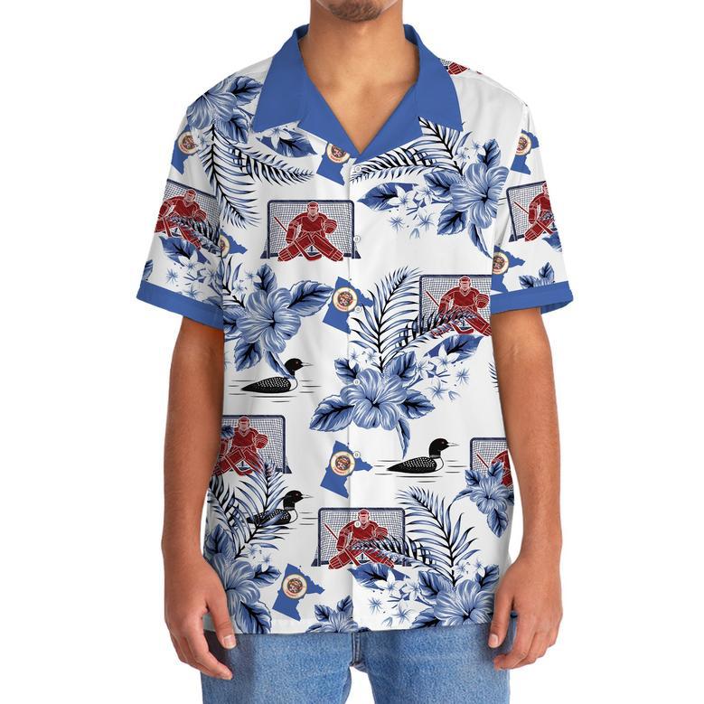 Minnesota Proud Hawaiian Shirt for Men, Women, Minnesota Flag Tropical Summer Beach Shirt