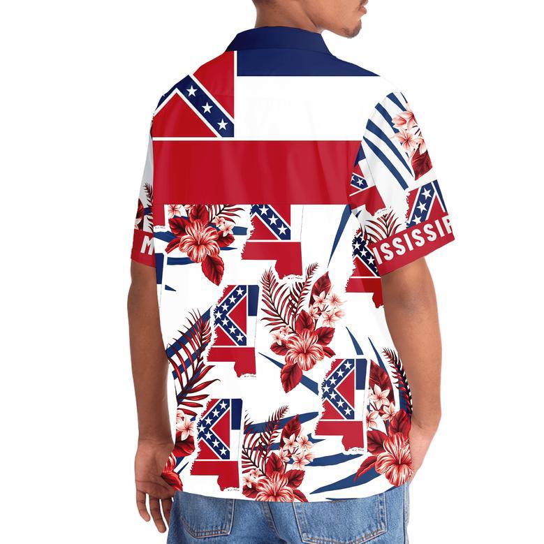 Mississippi State Flag Proud Hawaiian Shirt for Men, Women, Mississippi Summer Beach Shirt