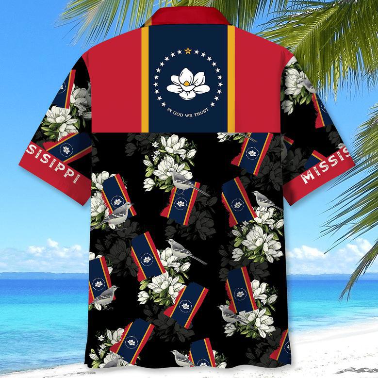 Mississippi State Flag Proud Hawaiian Shirt for Men, Women, Mississippi Summer Beach Shirt