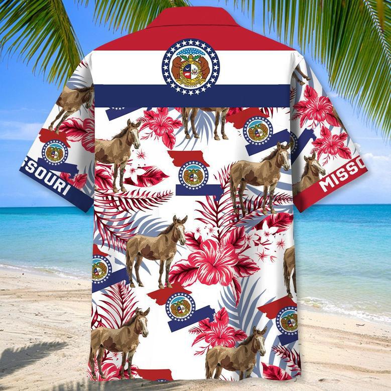 Missouri Proud Hawaiian Shirt for Men, Women, Missouri Tropical Hawaiian Summer Beach Shirt