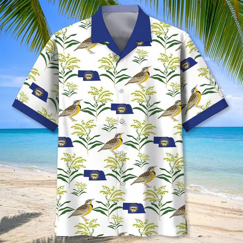 Nebraska Proud Hawaiian Shirt for Men, Women, Nebraska Tropical Hawaiian Summer Beach Shirt