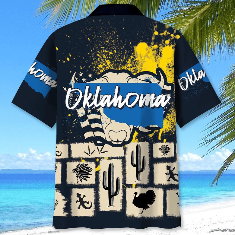 Oklahoma State Proud Hawaiian Shirt for Men, Women, Oklahoma Tropical Hawaiian Summer Beach Shirt