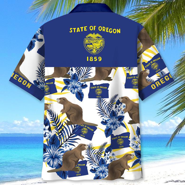 Oregon Proud Hawaiian Shirt for Men, Women, Oregon Tropical Hawaiian Summer Beach Shirt