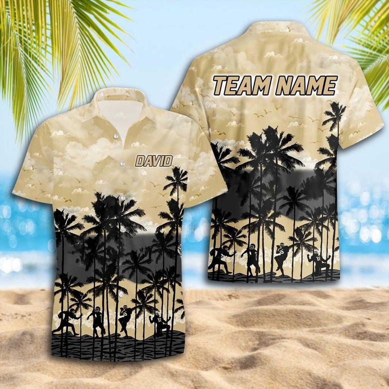 Personalized Army Knights Football Team Hawaiian Shirt, Summer Football Team Gift for Fans & Players