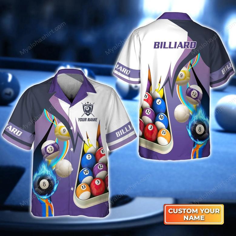 Personalized Billiard Lovers Hawaiian Shirt, Billiard Club Hawaiian Shirt Summer Vibes