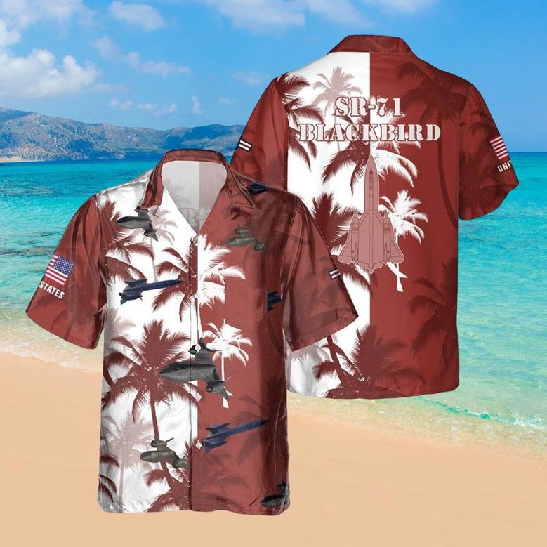 Personalized Blackbird Hawaiian Shirt for Men Dad Veteran, Patriot Day, Gift for Husband