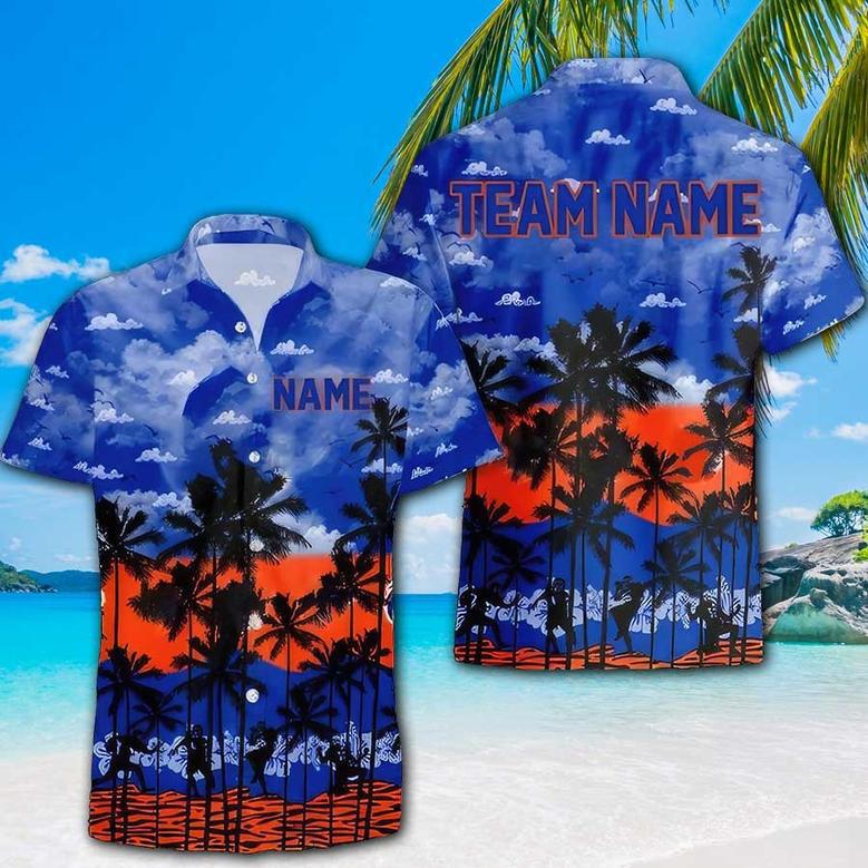 Personalized Boise Idaho Football Team Hawaiian Shirt, Football Team Gift for Fans & Players