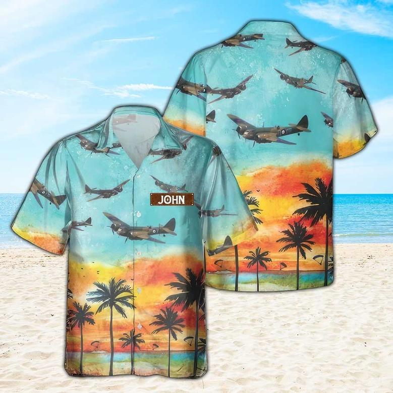 Personalized Bristol Blenheim Hawaiian Shirt for Men Dad Veteran, Patriot Day