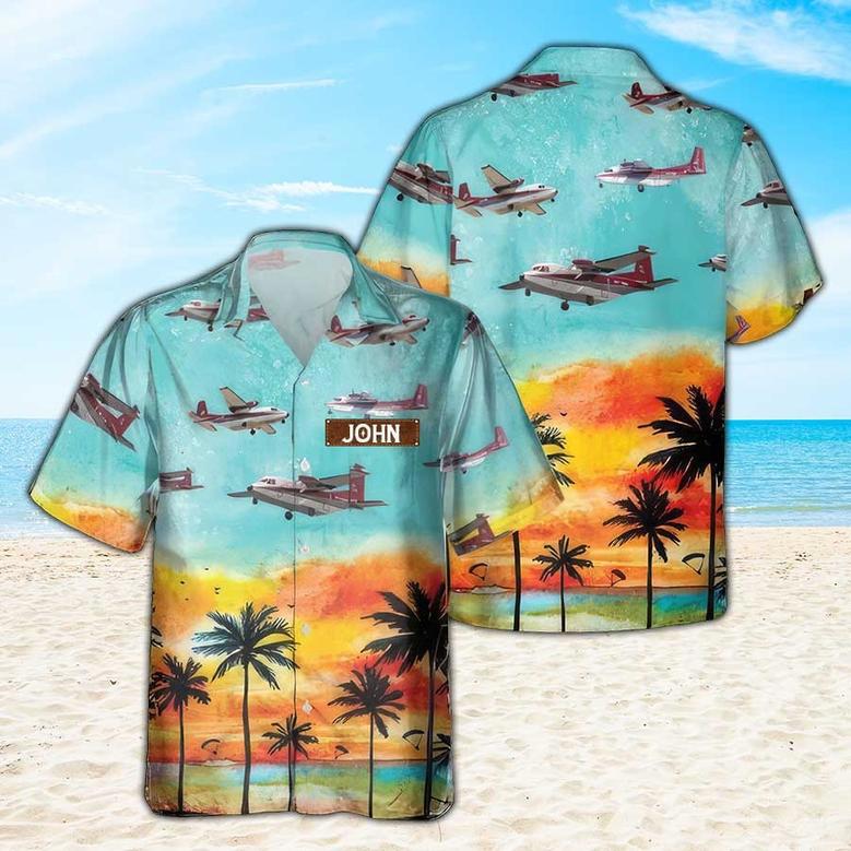 Personalized Casa Aviocar Hawaiian Shirt for Men Dad Veteran, Patriot Day