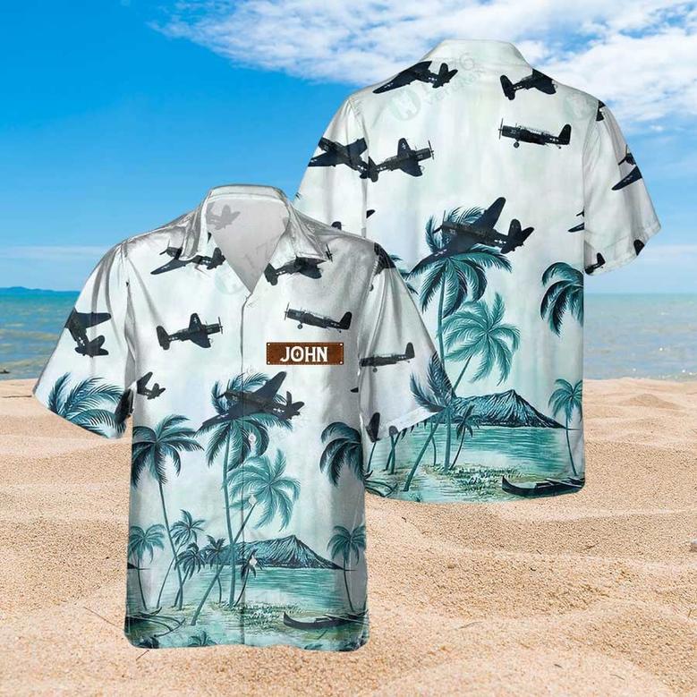 Personalized Consolidated TBY Sea Wolf Hawaiian Shirt for Men Dad Veteran, Patriot Day, Gift for Husband