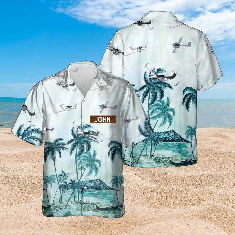 Personalized Diamond Hawaiian Shirt for Men Dad Veteran, Patriot Day, Gift for Husband