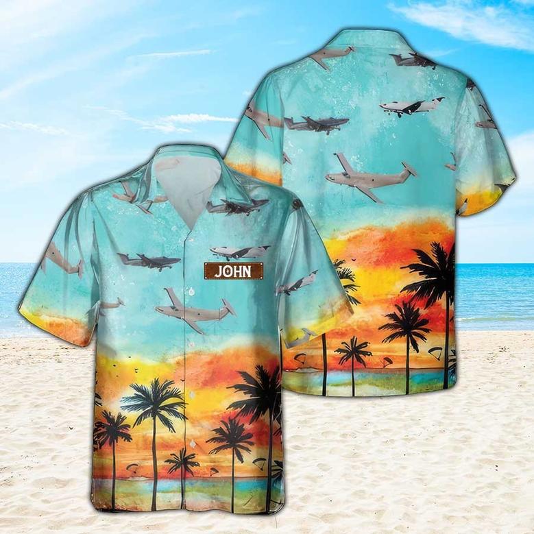 Personalized Draco Hawaiian Shirt for Men Dad Veteran, Patriot Day, Gift for Husband