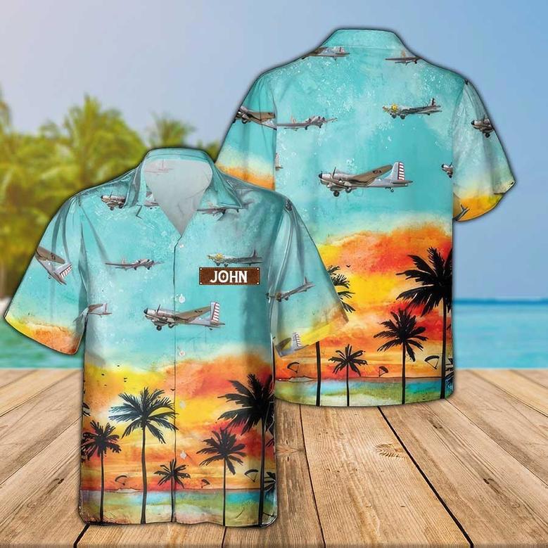 Personalized Dragon Hawaiian Shirt for Men Dad Veteran, Patriot Day