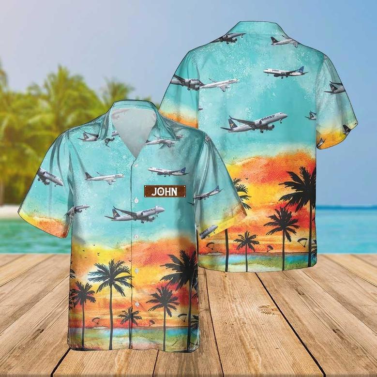 Personalized Embraer Hawaiian Shirt for Men Dad Veteran, Patriot Day, Gift for Husband