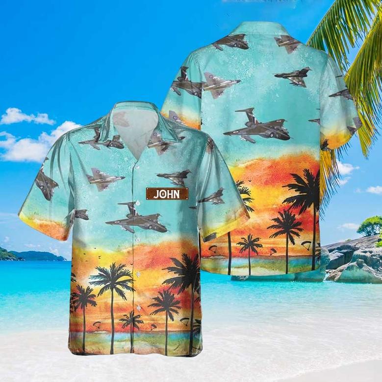 Personalized Gloster Javelin Hawaiian Shirt for Men Dad Veteran, Patriot Day, Gift for Husband