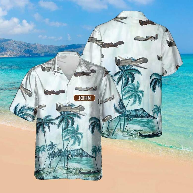 Personalized Hawaiian Shirt for Men Dad Veteran, Patriot Day, Gift for Husband