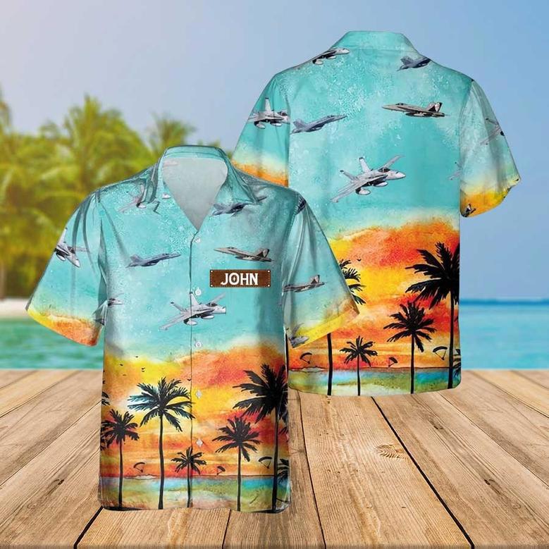 Personalized Hornet Hawaiian Shirt for Men Dad Veteran, Patriot Day, Gift for Husband