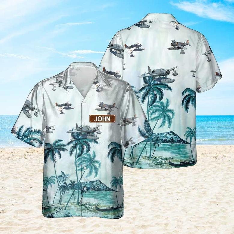 Personalized Kingfisher Hawaiian Shirt for Men Dad Veteran, Patriot Day, Gift for Husband