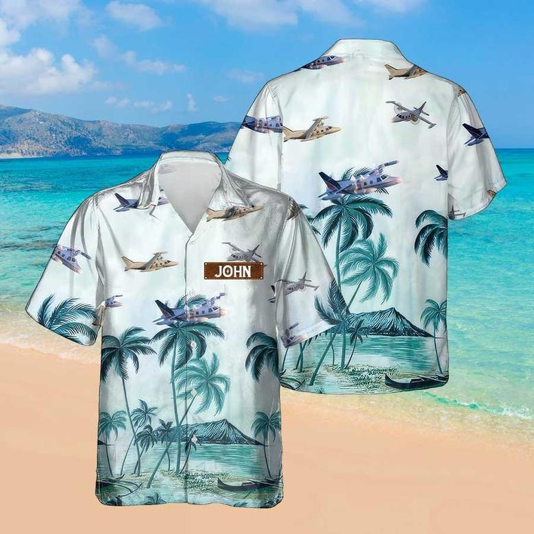 Personalized Mitsubishi Marquise Hawaiian Shirt for Men Dad Veteran, Patriot Day, Gift for Husband