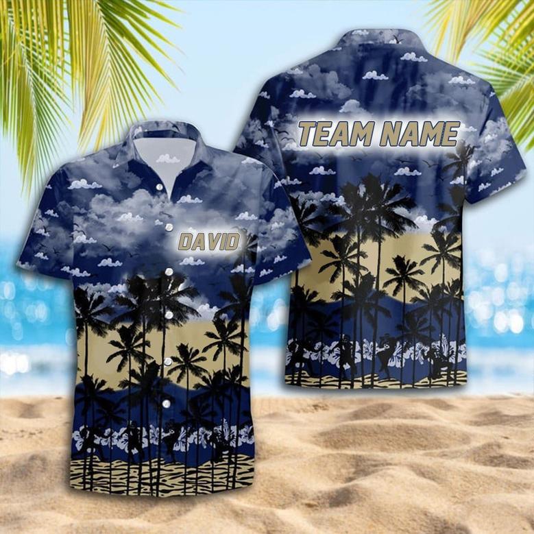 Personalized Navy-Midshipmen Hawaiian Shirt, Custom Team Name Trending Summer Shirt Gift For Fans