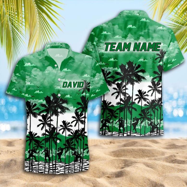 Personalized North-Texas-Mean Hawaiian Shirt, Custom Team Name Trending Summer Shirt Gift For Fans