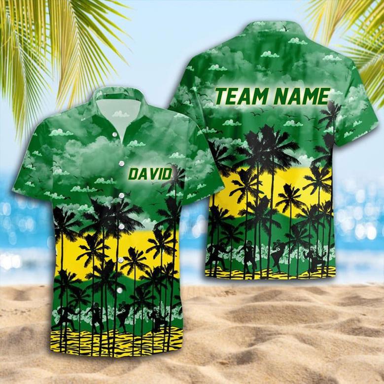 Personalized Oregon-Ducks Hawaiian Shirt, Custom Team Name Trending Summer Shirt Gift For Fans