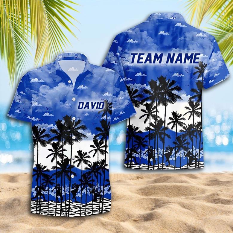 Personalized Panthers Football Team Hawaiian Shirt, Georgia State Football Team Shirt Gift for Players & Fans