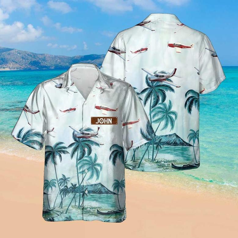 Personalized Piper Comanche Hawaiian Shirt for Men Dad Veteran, Patriot Day, Gift for Husband