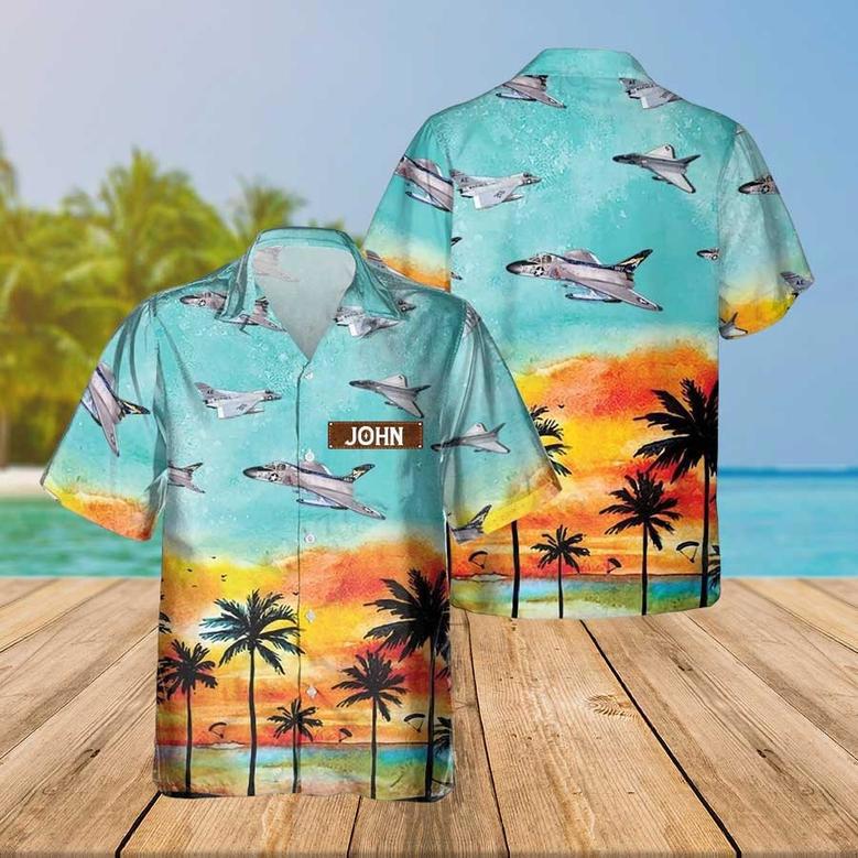 Personalized Skyray Hawaiian Shirt for Men Dad Veteran, Patriot Day, Gift for Husband