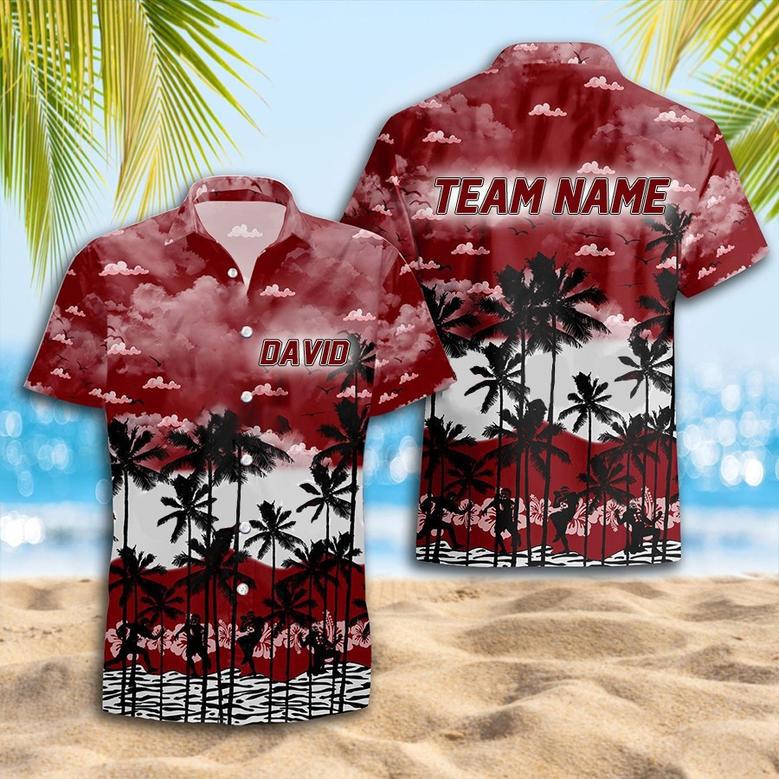 Personalized South-Carolina-Gamecocks Hawaiian Shirt, Custom Team Name Trending Summer Shirt Gift For Fans