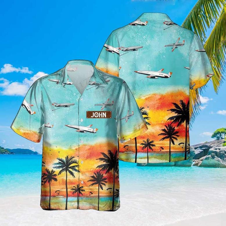 Personalized Stingray Hawaiian Shirt for Men Dad Veteran, Patriot Day, Gift for Husband