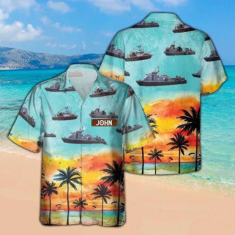 Personalized Swift Boats Vietnam Hawaiian Shirt for Men Dad Veteran, Patriot Day, Gift for Husband